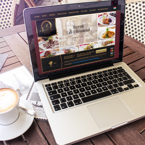 Website für Múzeum Café